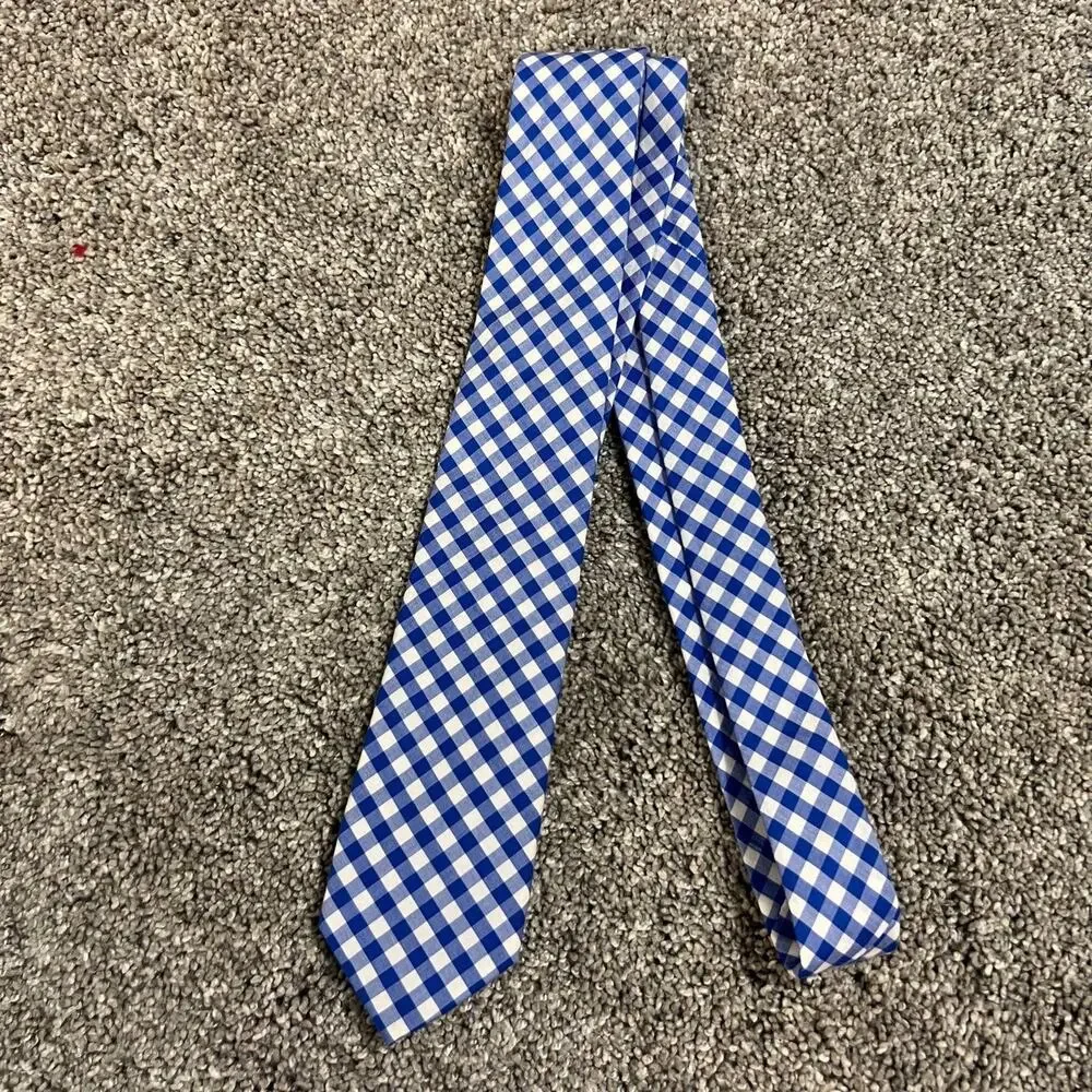 CrewCuts J.Crew Boys Blue Checkered Tie